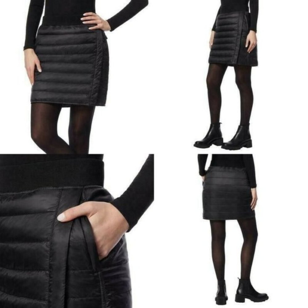 Kitzbuhler Adventure Down Black Mini Skirt Sm $128 Awesome Layer Over Leggings